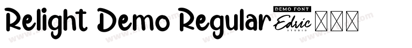 Relight Demo Regular字体转换